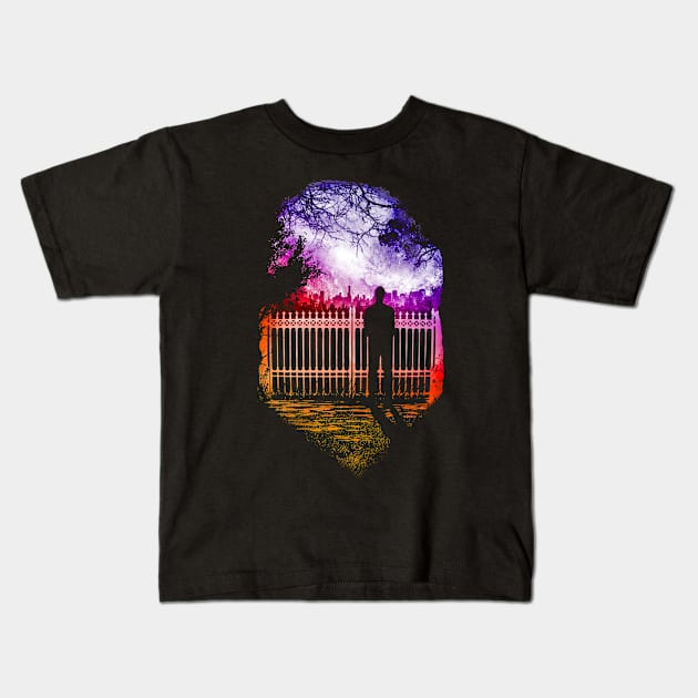 The Gate To Society Kids T-Shirt by spacelion